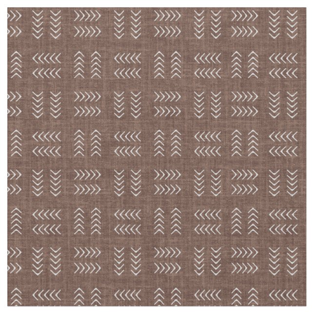 Tissu Arrows on Dark Brown Linen (Fermer)