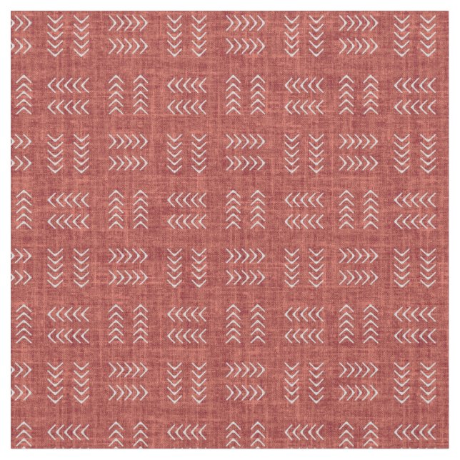 Tissu Arrows on Red Linen (Fermer)