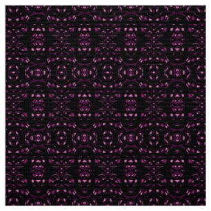 Tissu Art à la gouache abstrait rose noir Firebrand