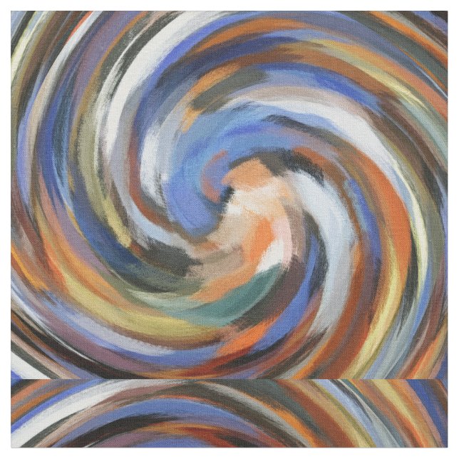 Tissu Art abstrait #37 de remous moderne (Fermer)