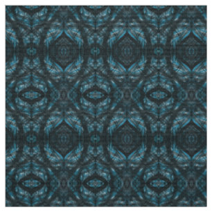 Tissu Art abstrait aquarelle bleu