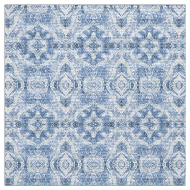 Tissu Art Abstrait Aquarelle Bleu Ombre (Échantillon)