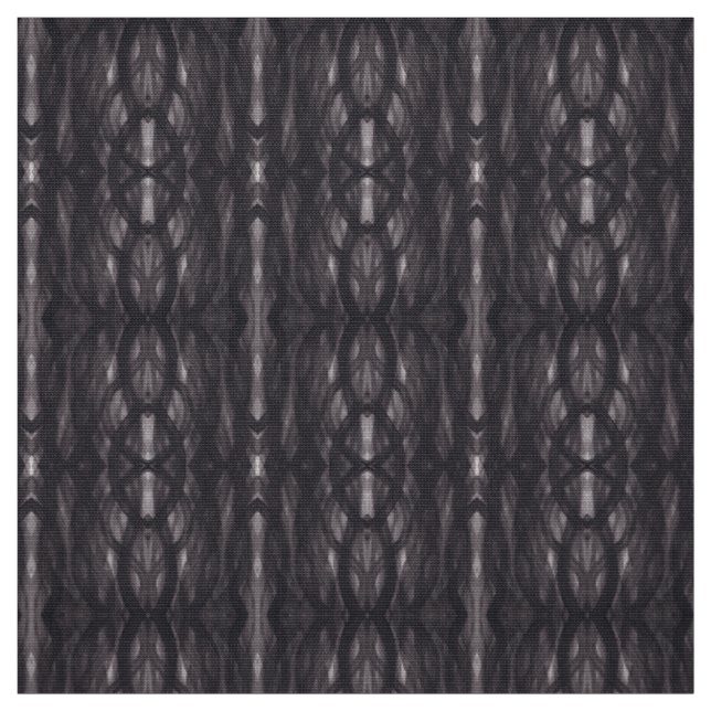 Tissu Art abstrait aquarelle descente noire (Échantillon)