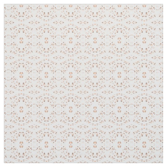 Tissu Art Abstrait Blanc Orange Gouache Spectroscopique (Échantillon)