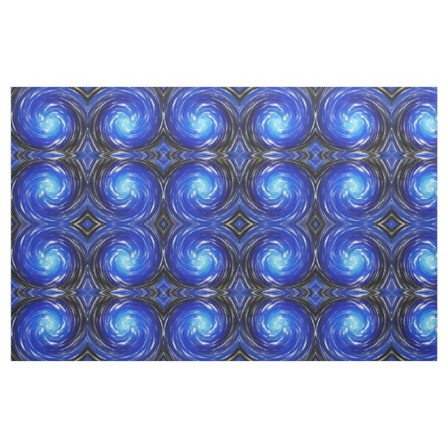 Tissu Art Abstrait Blue Twist (Fat Quarter)