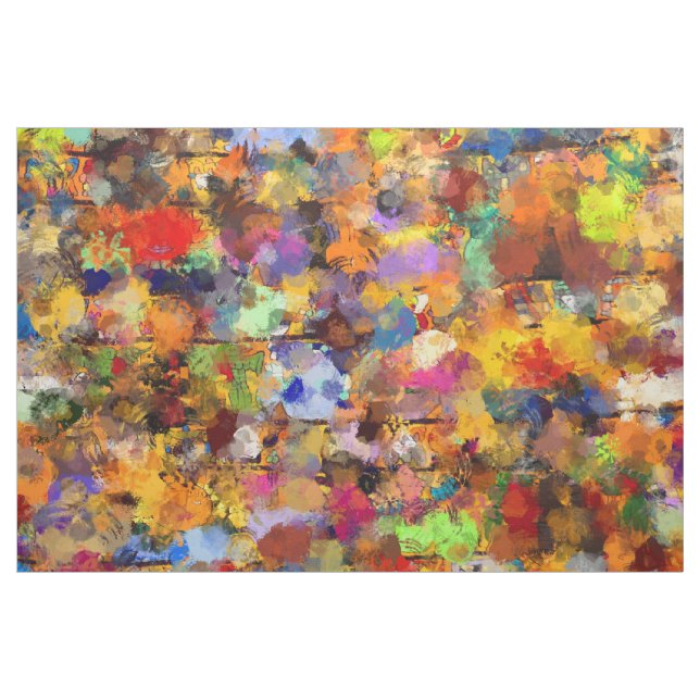 Tissu Art abstrait coloré d'éclaboussure de peinture (Yard)