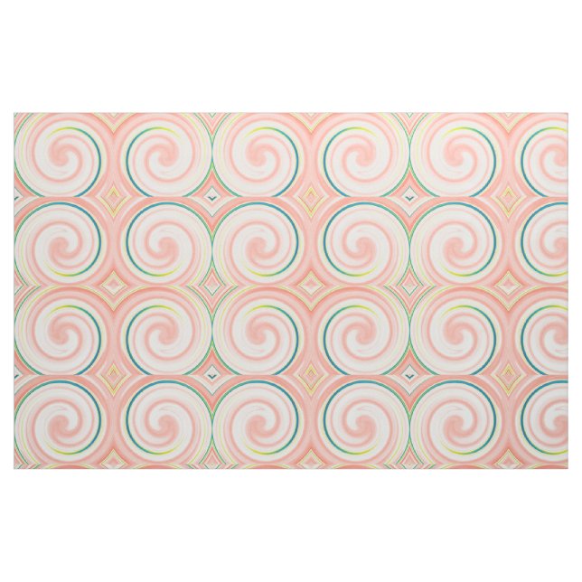 Tissu Art abstrait de tourbillon moderne #45 (Fat Quarter)