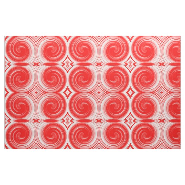 Tissu Art Abstrait moderne Red Swirl (Fat Quarter)