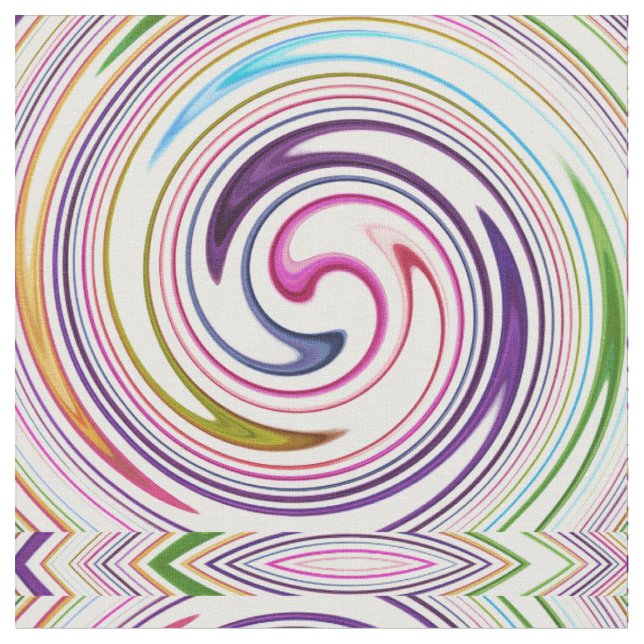 Tissu Art Abstrait moderne Swirl #2 (Fermer)