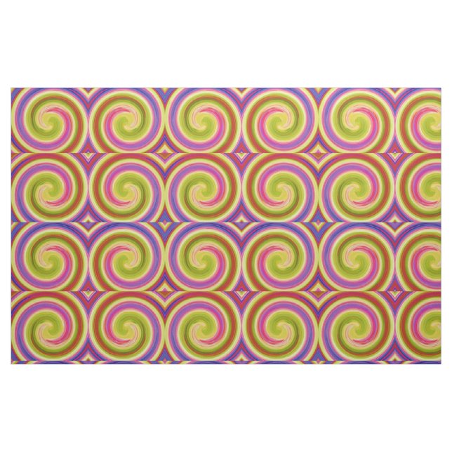 Tissu Art Abstrait moderne Swirl #41 (Fat Quarter)