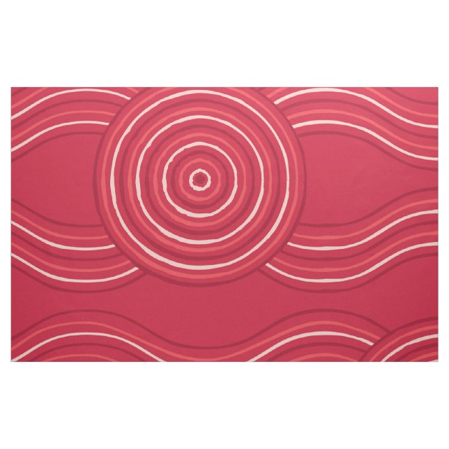 Tissu Art autochtone Waratah (Fat Quarter)