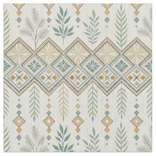 Tissu Art Botanique Géométrique Motif sans couture