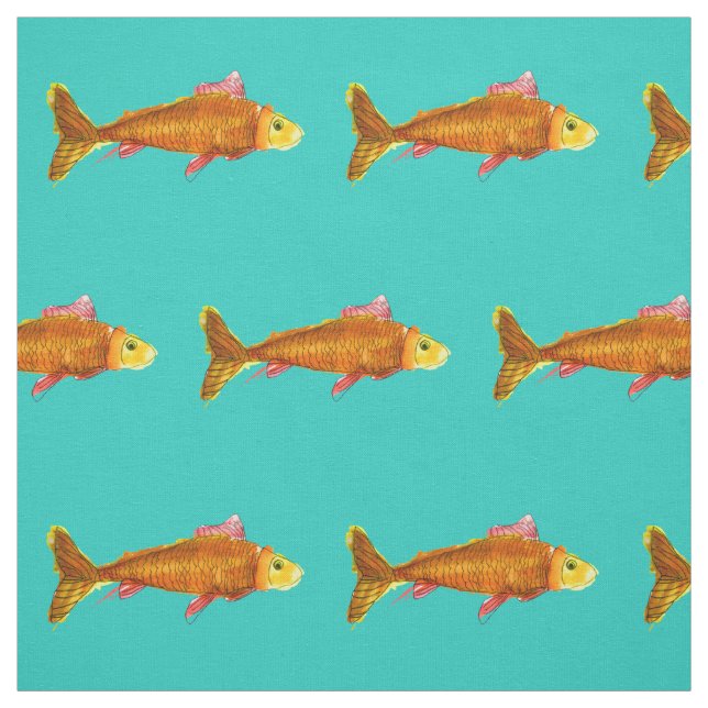 Tissu Art de bruit d'art de poissons de comète de (Échantillon)