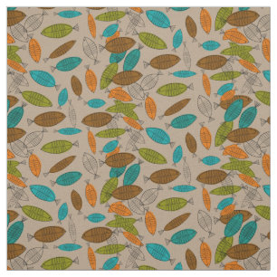 Tissu Art de poissons de la moitié du siècle