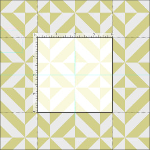 Tissu Art Déco Géométrique Jaune Clair