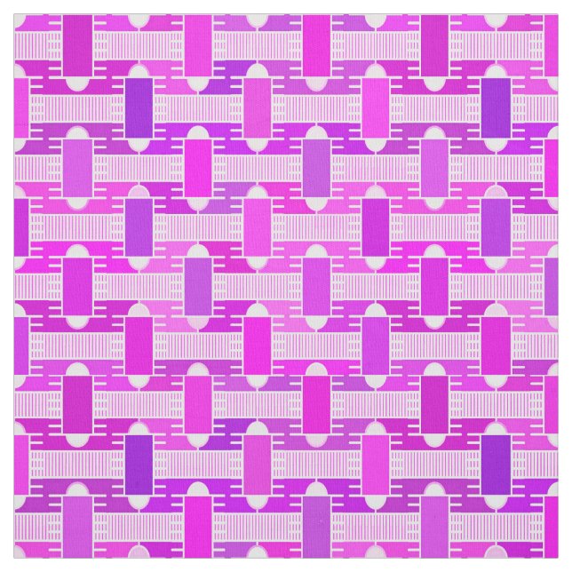 Tissu Art Déco industriel chic, violet, orchidée, lavand (Échantillon)