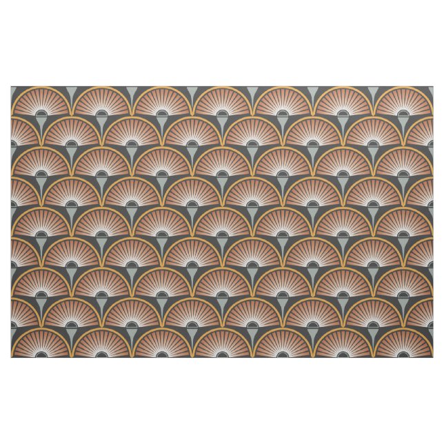 Tissu Art Déco Jazz Age Sunset Jukebox (Fat Quarter)