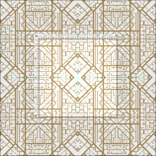 Tissu Art déco, nouveau, or, blanc, élégant, chic, motif