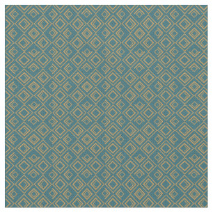 Tissu Art déco turquoise