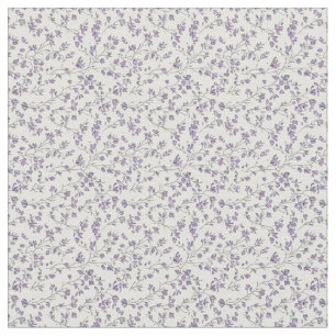 Tissu Art floral au thym et denim vintage des années 194