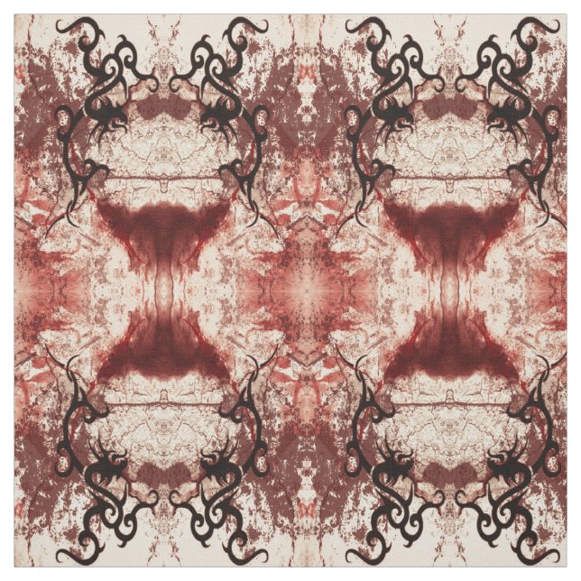 Tissu Art gothique Tribal Decay Damask (Échantillon)