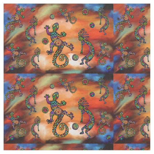 Tissu Art Kokopelli (Fermer)