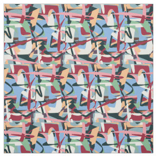 Tissu Art moderne Peinture Streaks Style De DeKooning