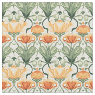 Tissu Art Nouveau Floral du printemps