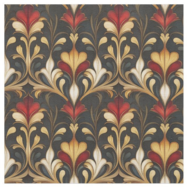 Tissu Art nouveau foncé et moody (Fermer)