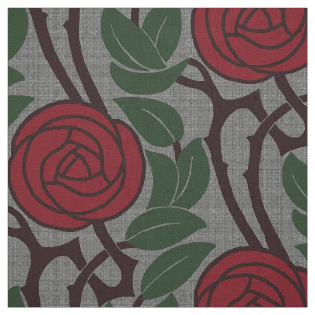 Tissu Art nouveau Rose (Échantillon)