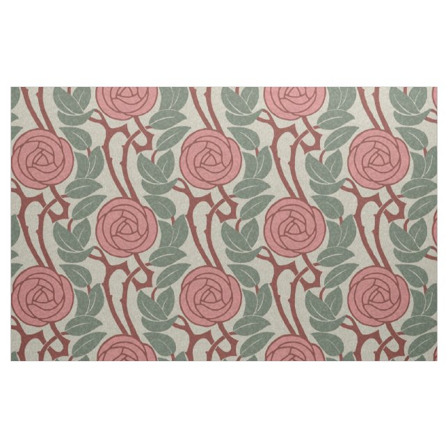 Tissu Art nouveau Rose (Fat Quarter)