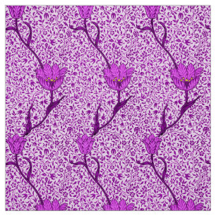 Tissu Art Nouveau Tulip Damask, Violet et Orchidée