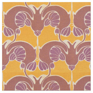 Tissu Art nouveau vintage Astarta Motif par K. Moser