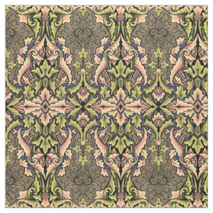 Tissu Art Nouveau vintage coloré