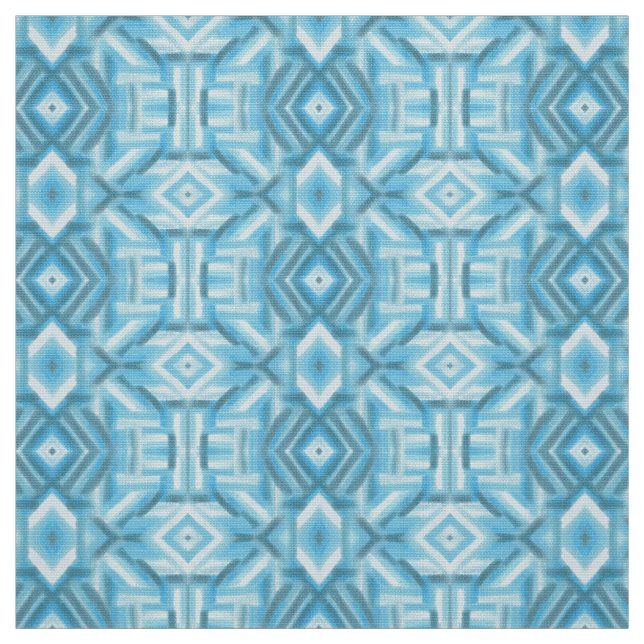 Tissu Art pastel doux abstrait bleu clair staccato (Échantillon)