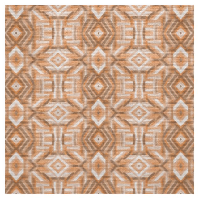 Tissu Art pastel doux abstrait orange staccato (Échantillon)