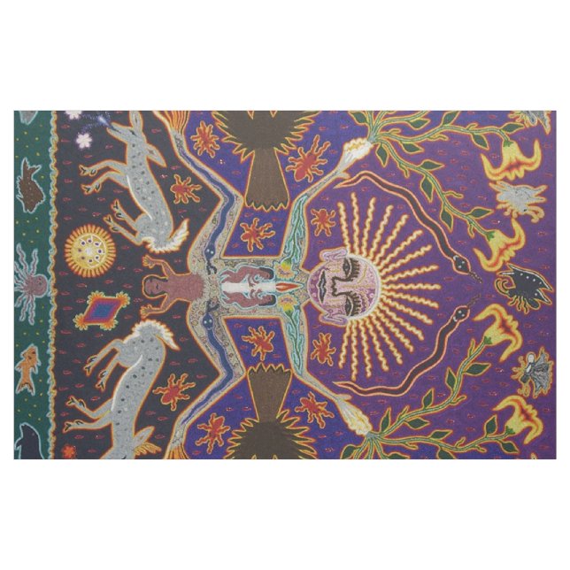 Tissu Art tribal ethnique Boho de déesse aztèque maya (Yard)