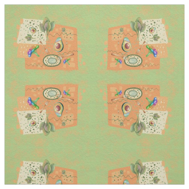 Tissu Art vagitable de la nourriture saine (Échantillon)