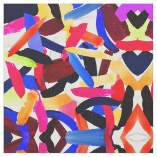 Tissu Art Vibrant couleur brosse éclatante d'explosion a