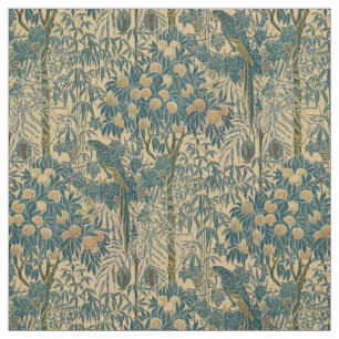 Tissu Art vintage Nouveau Macaw Motif par Walter Crane
