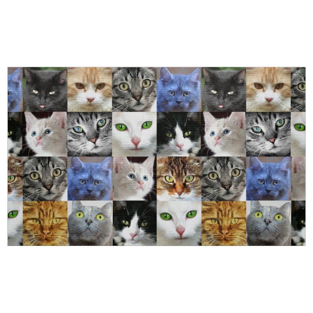 Tissu artisanat de couture collage de visages de c (Fat Quarter)