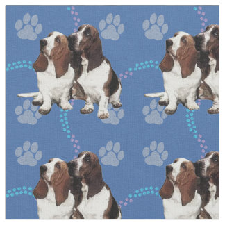 Tissu Artistic Basset Buddies