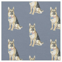 Tissu artistique allemand de Shepherd SittingDog