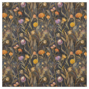 Tissu Arts et artisanat fleur sauvage et chardon écossai