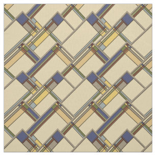 Tissu Arts et motif géométrique d'automne de métiers