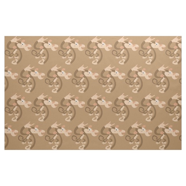 Tissu ASL I Love You Monkey Patterned Fabric (Yard)
