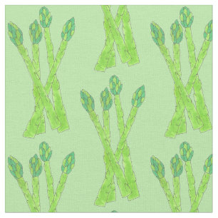 Tissu Asperges vertes Spears Vegetable Garden Veggie Veg