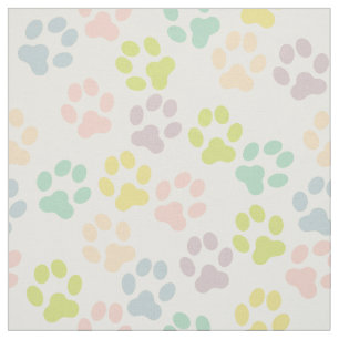 Tissu assez en pastel de motif d'empreintes de