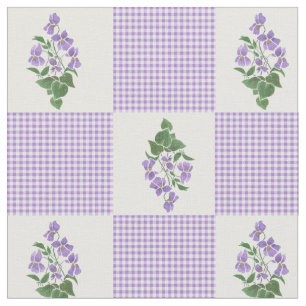 Tissu assez mauve de violettes douces de patchwork