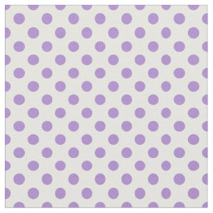 Tissu assez mauve et blanc de violettes de pois